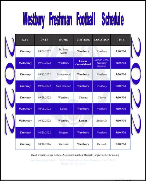 Football / Schedules and News